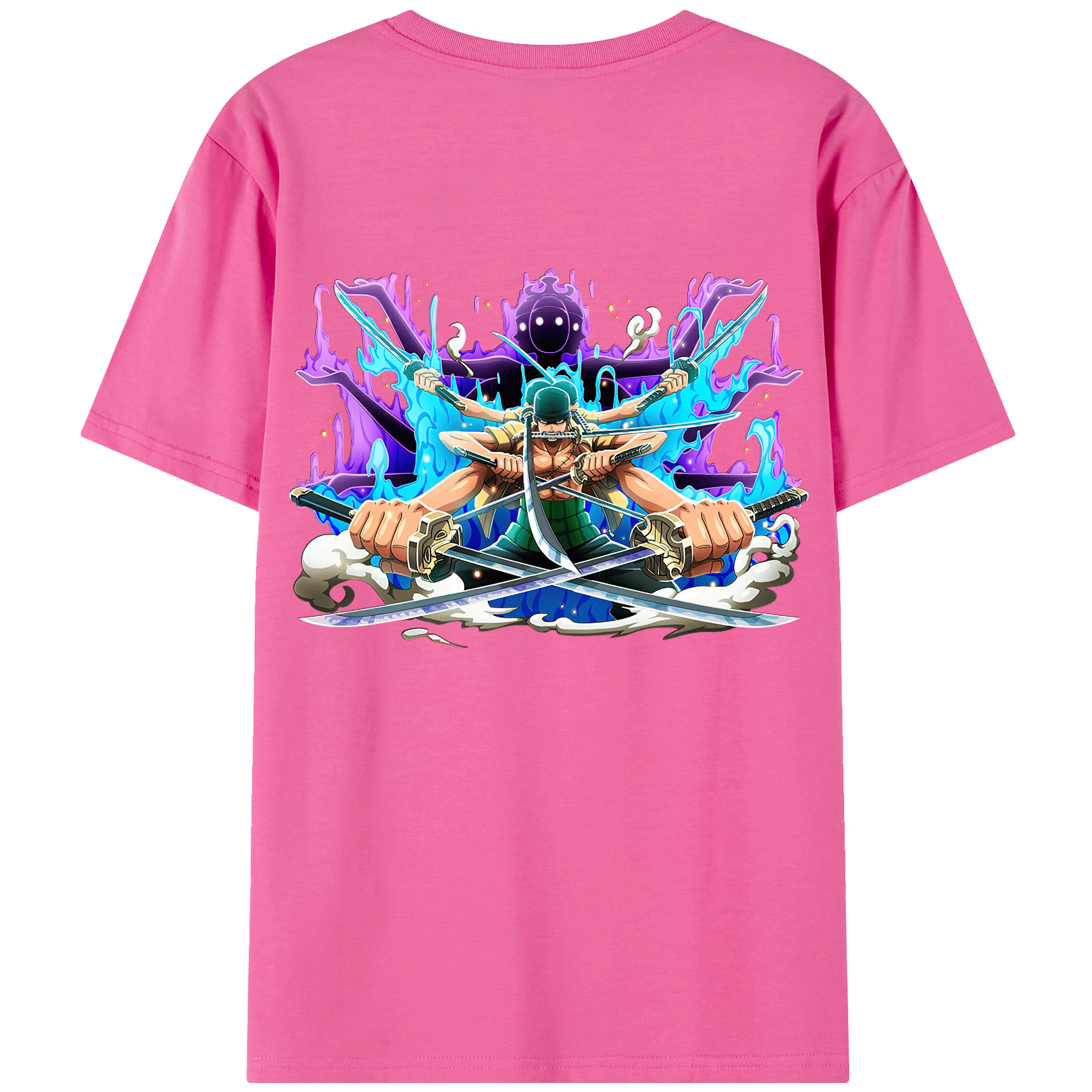 ワンピース ロロノア・ゾロ ONE PIECE Roronoa Zoro レディース半袖Tシャツ(バックプリント)